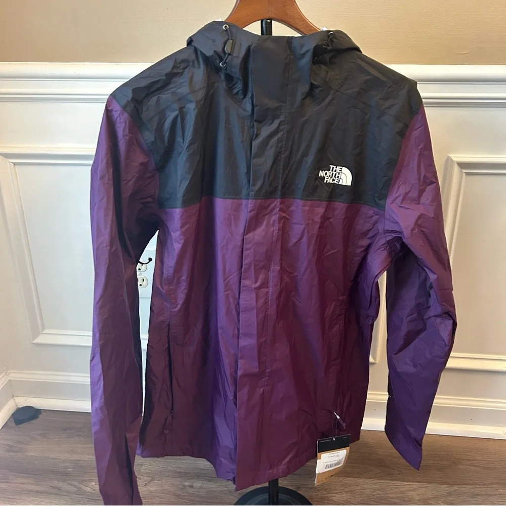The North Face Men’s Venture 2 Waterproof Hooded Rain Jacket, Boysenberry New